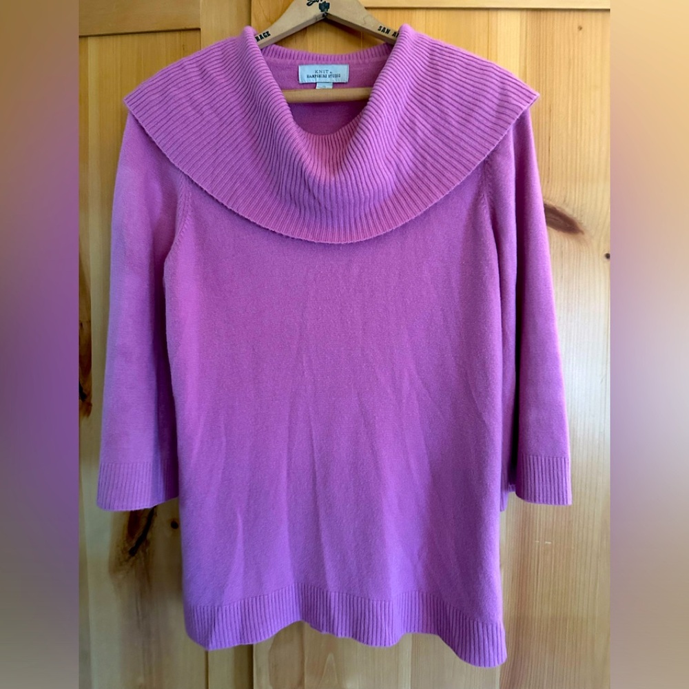 Turtleneck Sweater bell sleeves- soft cozy feel versatile for layering SzXL